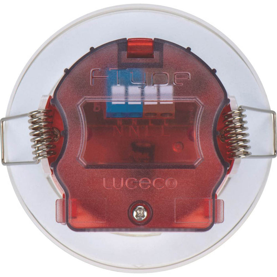 Luceco LED Downlights Dimmable Warm White 5W Round White Fixed 3000K 10 Pack - Image 4