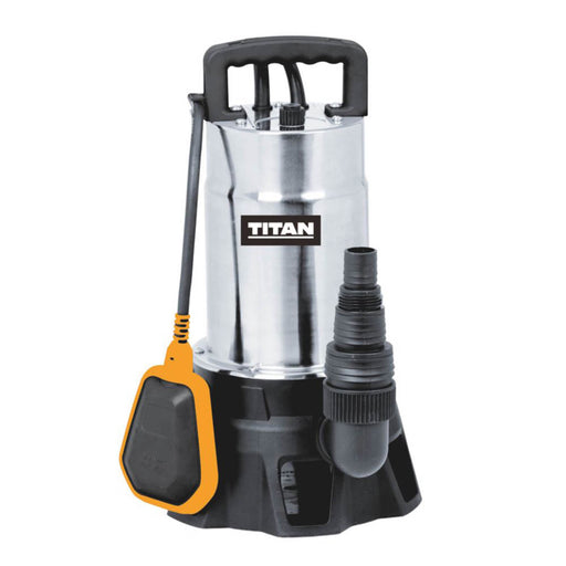 Titan Dirty Water Pump Electric Submersible 1000W Portable Push-Fit 308Ltr - Image 1