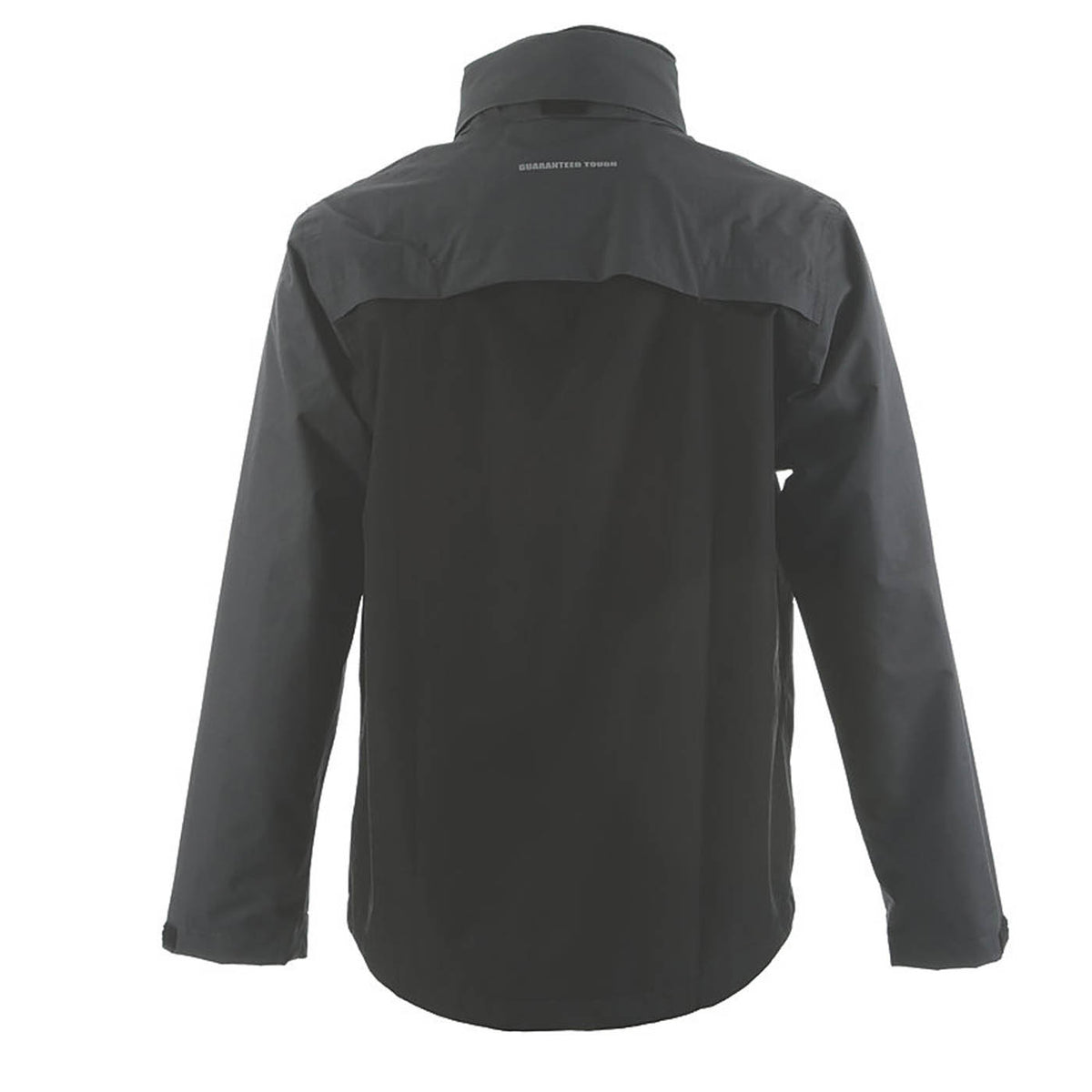 DeWalt Jacket Mens Black Grey Waterproof Concealed Hood 42-44" Chest Large - Image 3