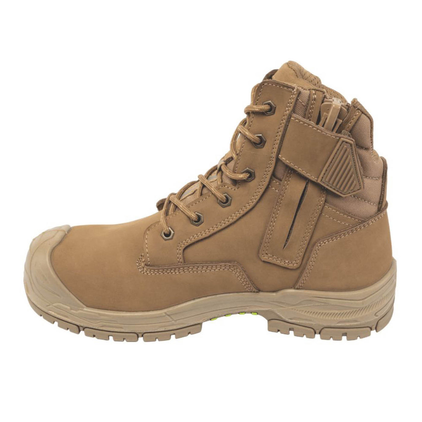 Apache Safety Boots Mens Wide Fit Brown Leather Work Shoes Composite Toe Size 10 - Image 6