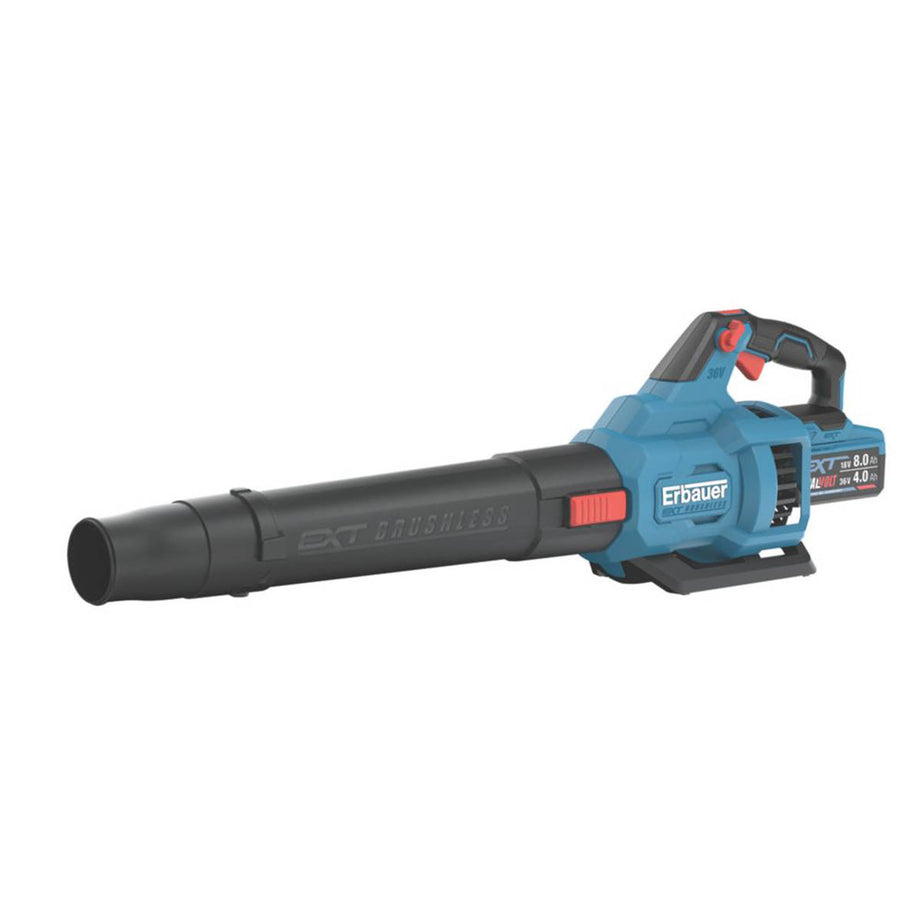 Erbauer Leaf Blower Cordless 36V 4.0/8.0Ah Li-Ion ERT1028GBL Garden Snow Dust - Image 1