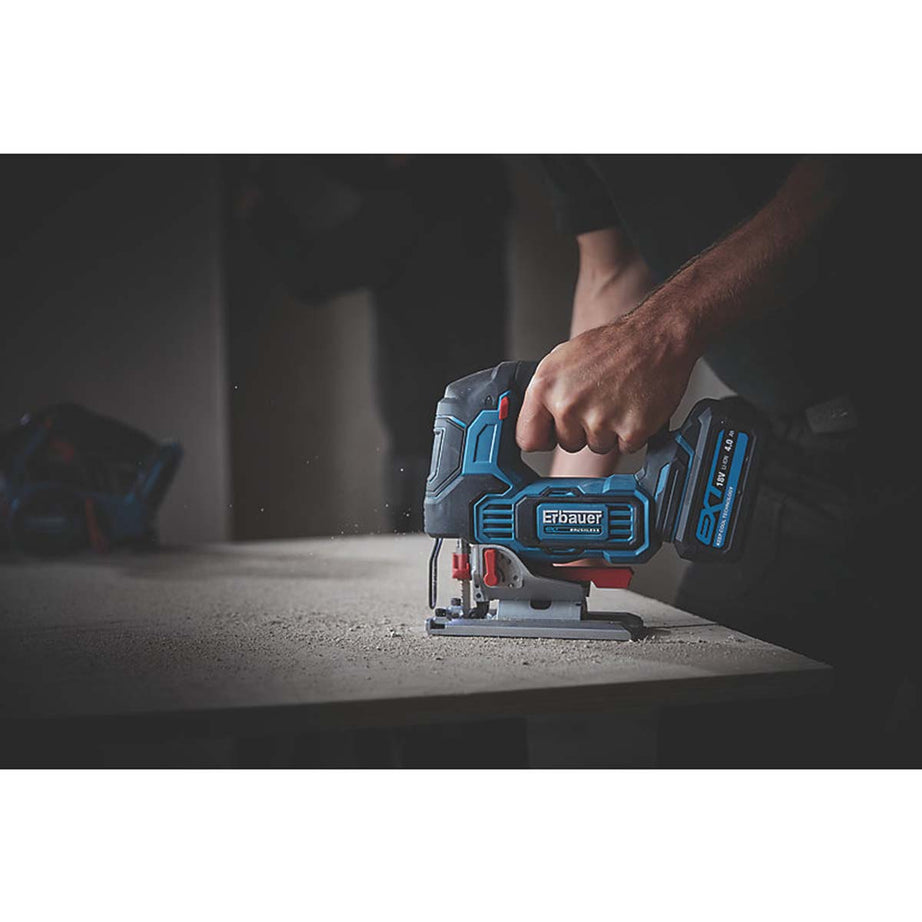 Erbauer Cordless Jigsaw EJS18-LI Brushless 4-Stage Action 18V 4.0Ah Li-Ion - Image 2