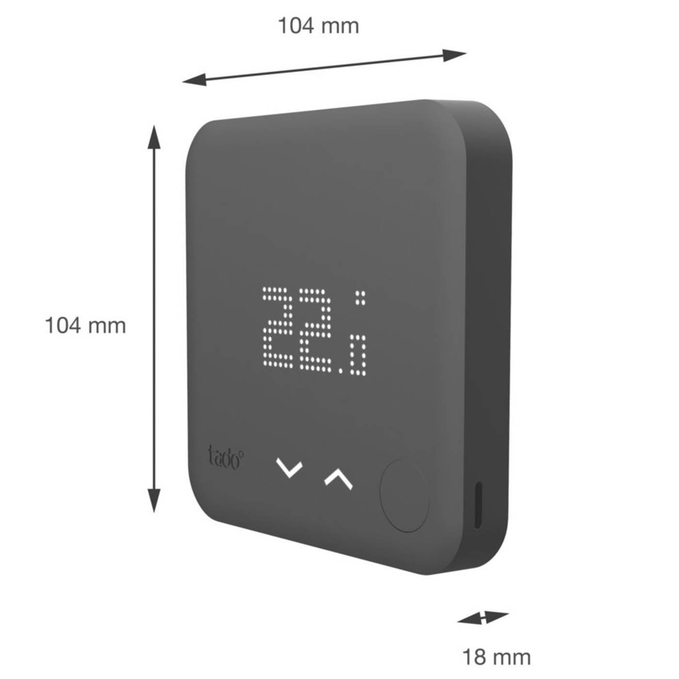 Tado Smart Thermostat Black Digital Programmable Central Heating Underfloor - Image 3