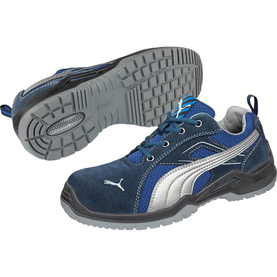 Puma Safety Boots Mens Standard Fit Blue Lightweight Fiberglass Cap Size 9 - Image 1