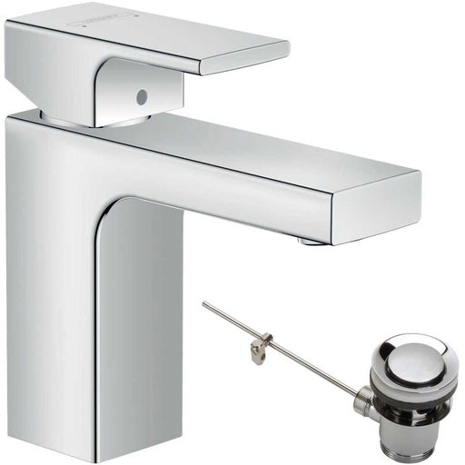 Bathroom Basin Mixer Tap Single Lever Isolated Water Conduction Zinc Chrome - Image 1