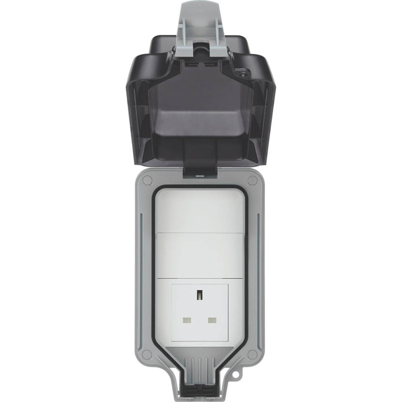 BG Outdoor Power Socket Unswitched Weatherproof Garden Sheds Patio 13A 1-Gang - Image 1