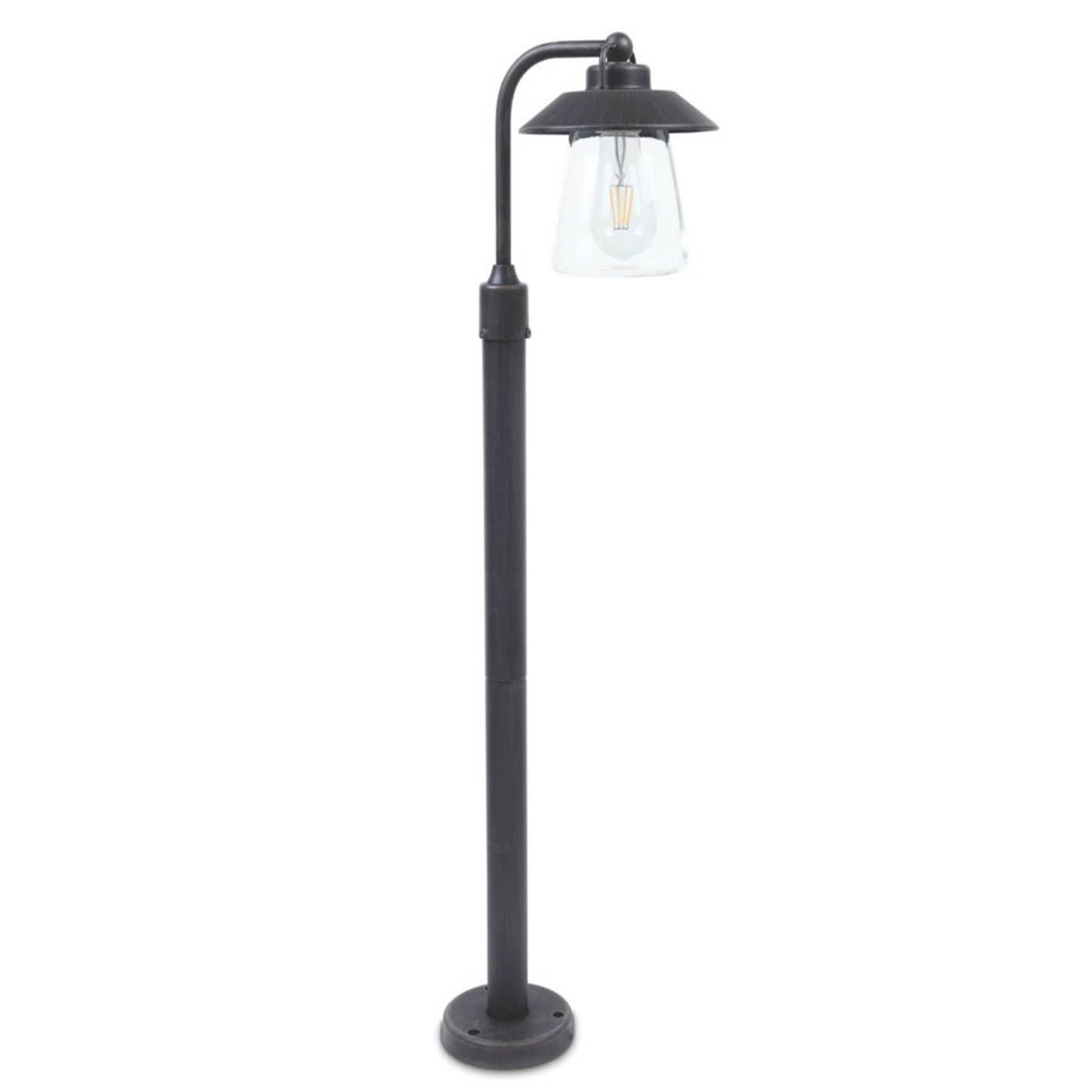 Lutec Cate 945mm Outdoor Post Light Black Rust - Image 2