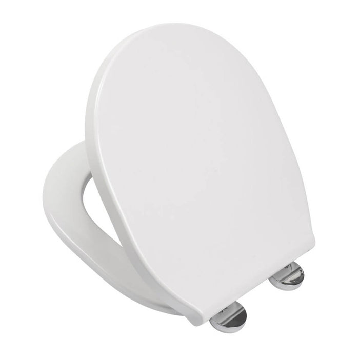 Toilet Seat Soft Close Quick Release White Adjustable Plastic Bathroom WC - Image 5