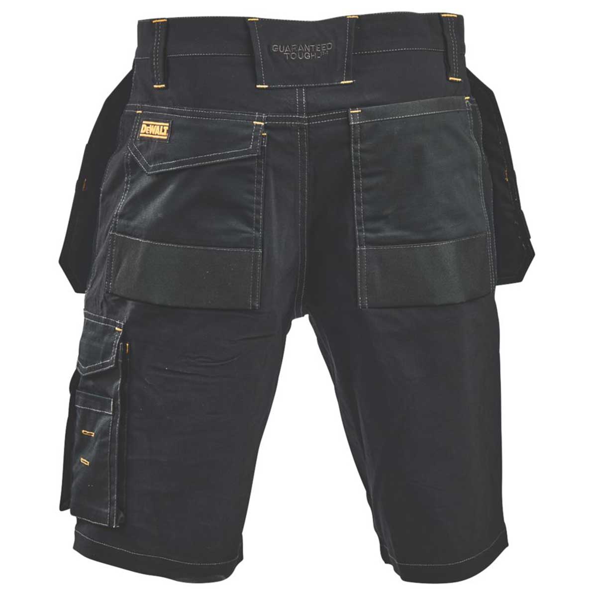 DeWalt Work Shorts Mens Black Multi Pockets Stretch Breathable Comfort 34"W - Image 3