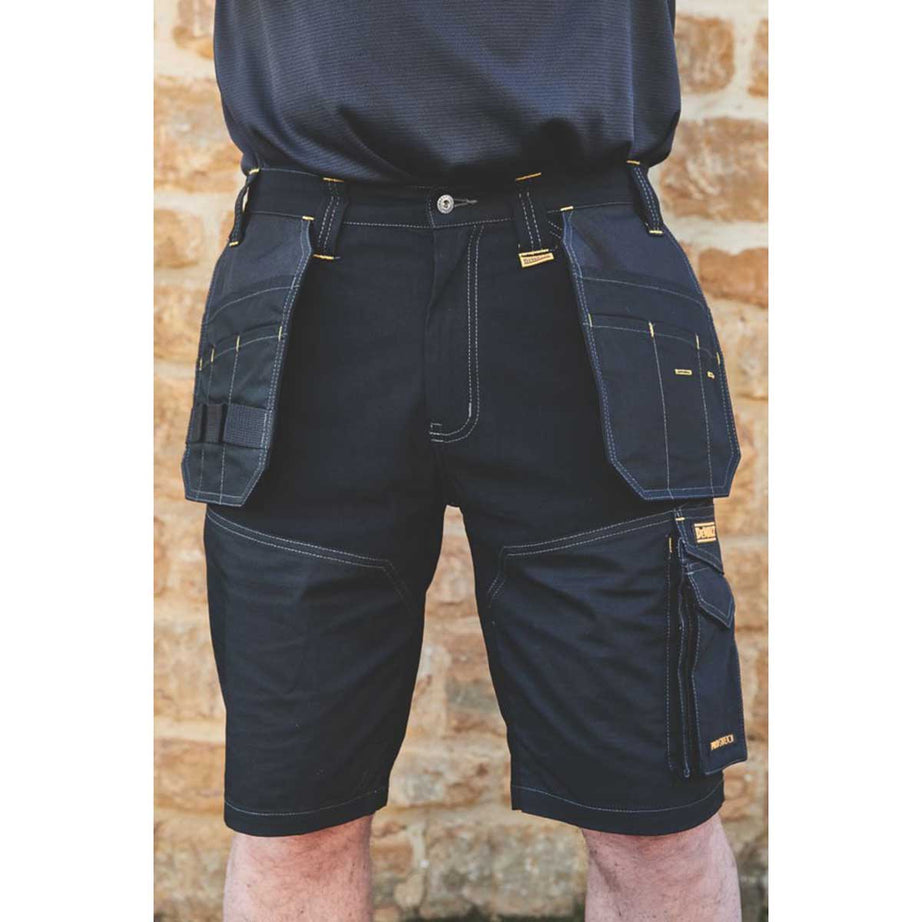 DeWalt Work Shorts Mens Black Multi Pockets Stretch Breathable Comfort 34"W - Image 4