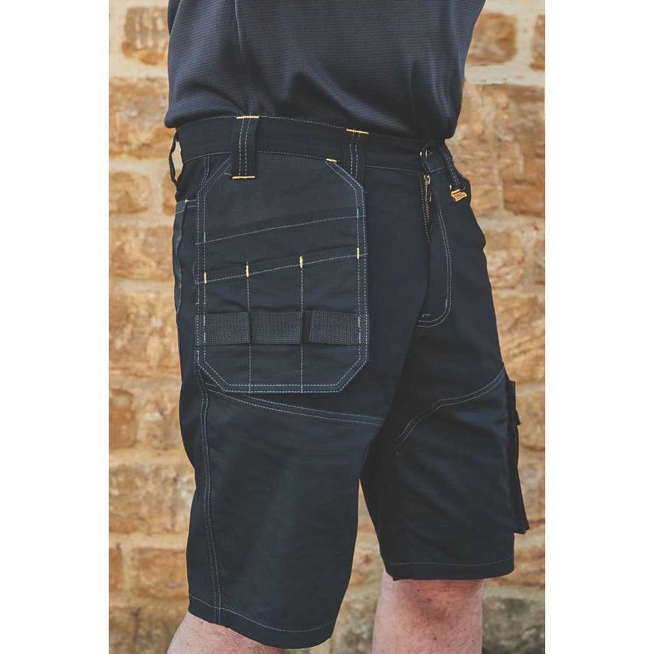 DeWalt Work Shorts Mens Black Multi Pockets Stretch Breathable Comfort 34"W - Image 5