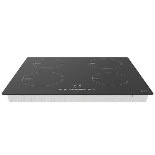 Induction Hob Electric Cooktop 4 Plates Touch Control LCD Display Black 590mm - Image 1