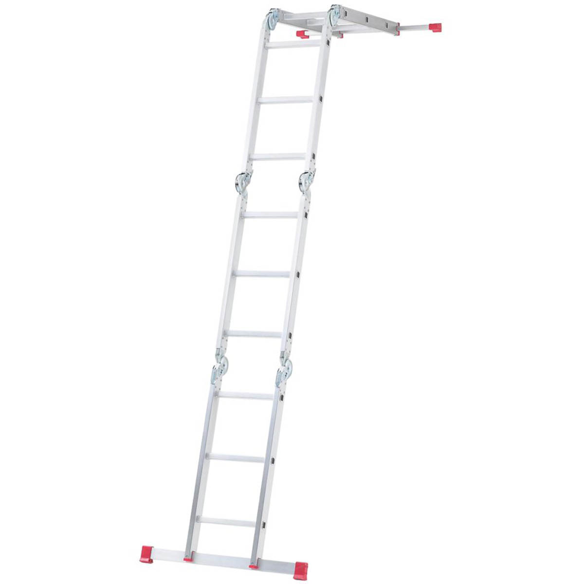 Combination Ladder Aluminium 4 Sections 12 Way Foldable Multi Purpose 3.39m - Image 4