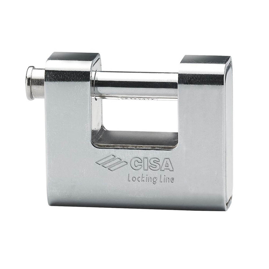 Cisa Padlock Keyed Brass Weatherproof Indoor Outdoor High Security 66mm - Image 1