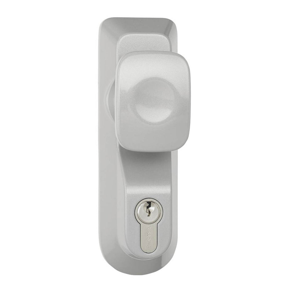 Briton Outside Access Device Knob Ergonomic Matt Silver Fire Rated Non-Handed - Image 1