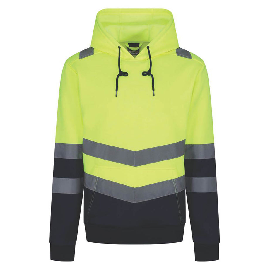 Regatta Hi Vis Hoodie Mens Yellow Safety Sweatshirt Pullover Small 40" Chest - Image 1
