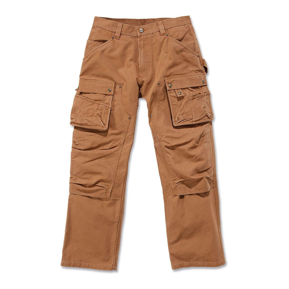 Carhartt Work Trousers Mens Classic Fit Brown Multi Pockets Cargo 36"W 32"L - Image 1