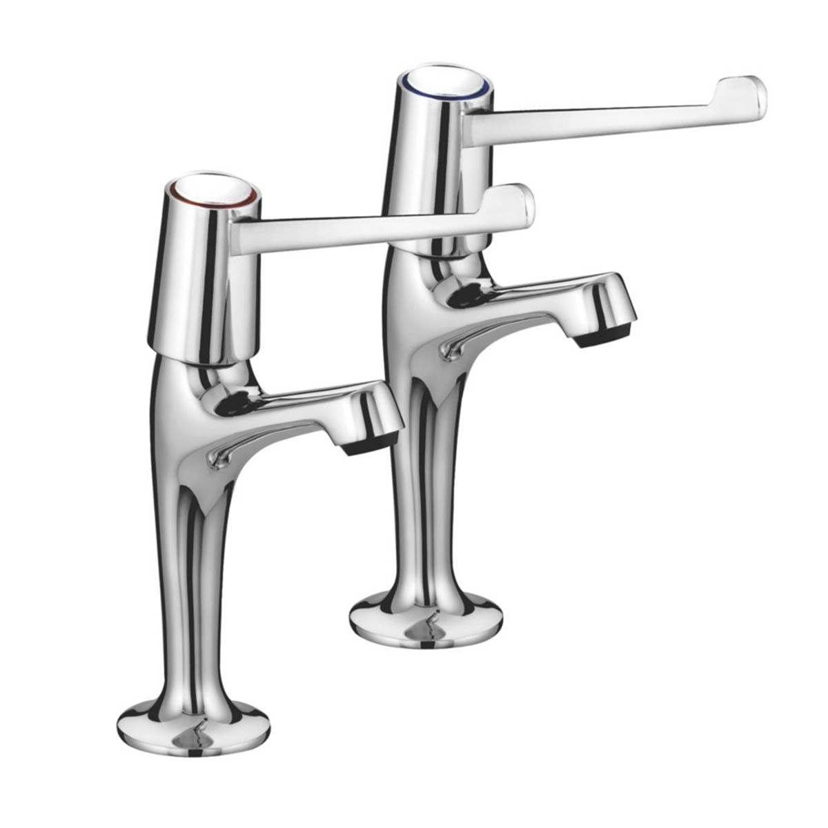 Bristan Kitchen Taps Pillar Lever 6 Contemporary Single Lever Chrome 1 Pair - Image 1