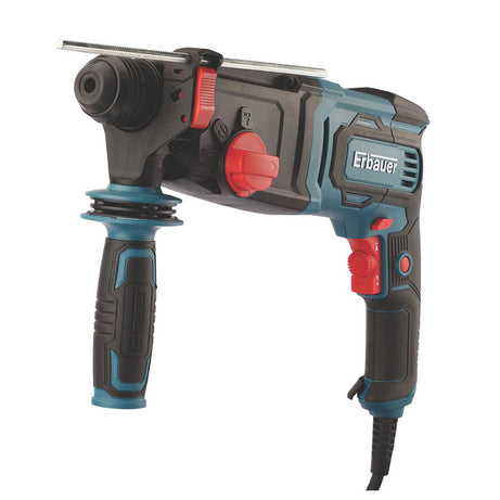 Erbauer Electric Hammer Drill 750W SDS Plus Chisel 4In1 Multifunction Carry Case - Image 1
