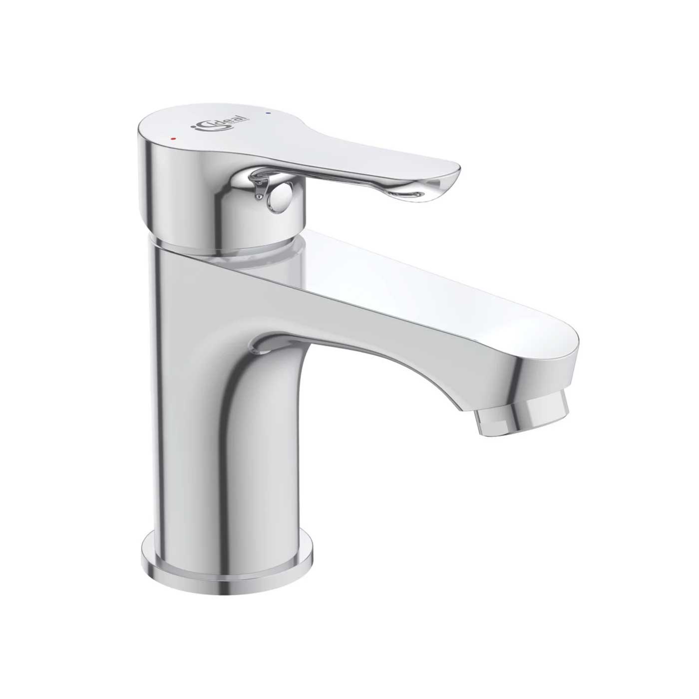 Bathroom Basin Tap Mono Mixer Chrome Single Lever Clicker Waste Modern Faucet - Image 1