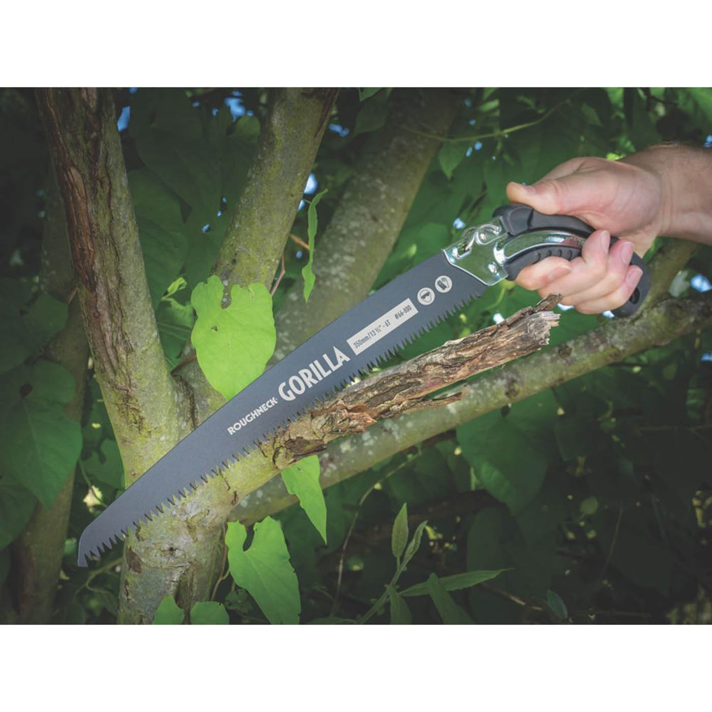 Roughneck Pruning Saw 6tpi Hardened Steel Blade Rubber Ergonomic Handle 350mm - Image 3