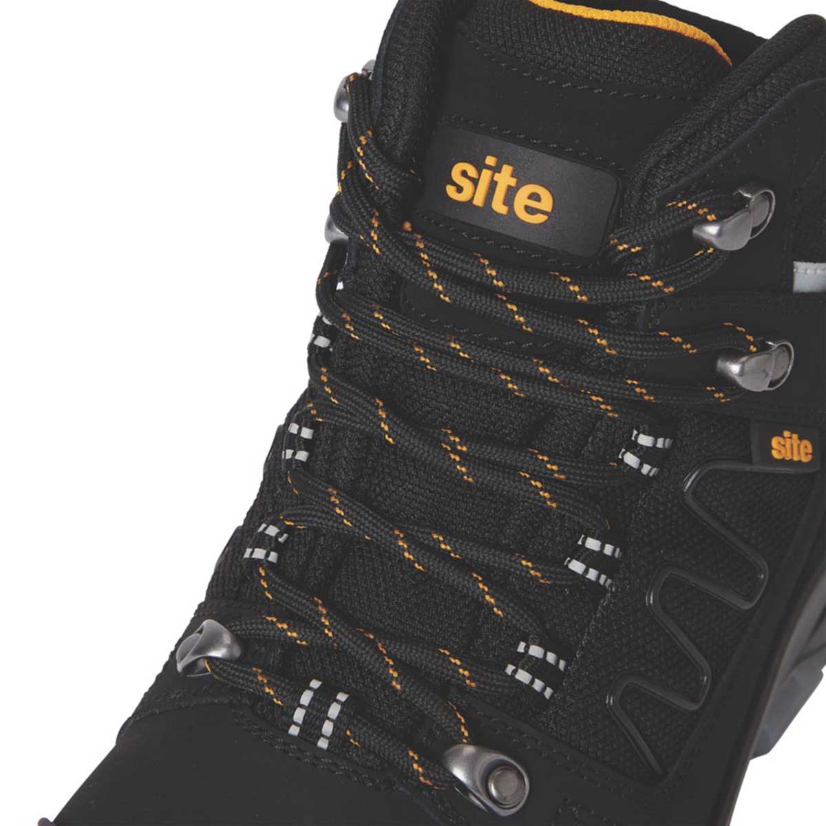 Site Mens Safety Boots Comfort Black Leather Waterproof Steel Toe Size 10 - Image 6