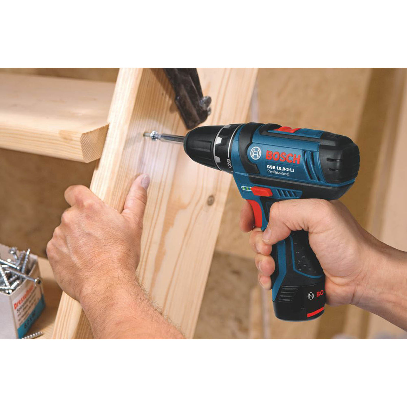 Bosch Drill Driver Cordless 12V 2x2.0Ah Li-Ion GSR 12V-15 Professional Soft Grip - Image 5