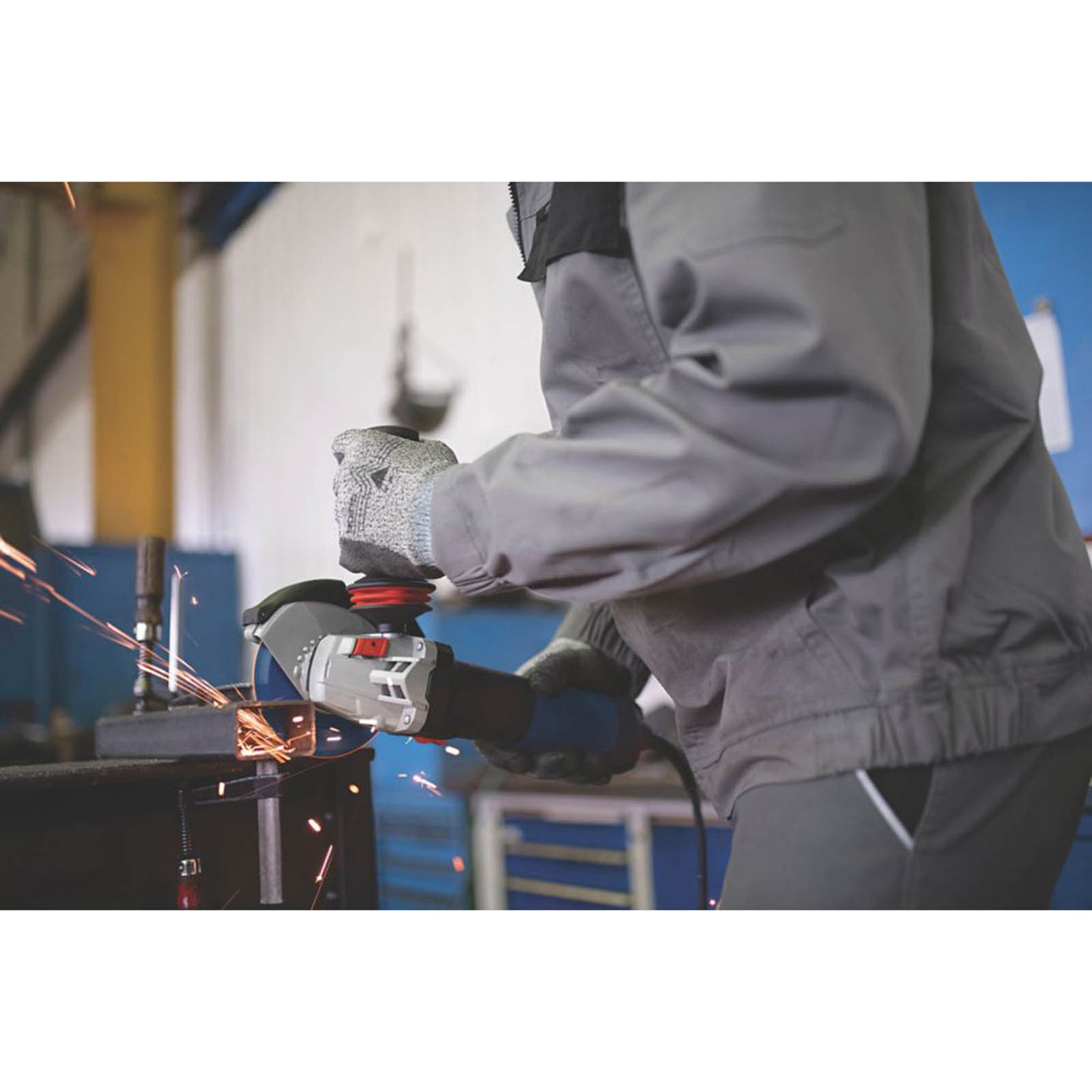 Bosch Angle Grinder Electric GWS14-125 Compact 125mm Adjustable Guard 1400W - Image 2