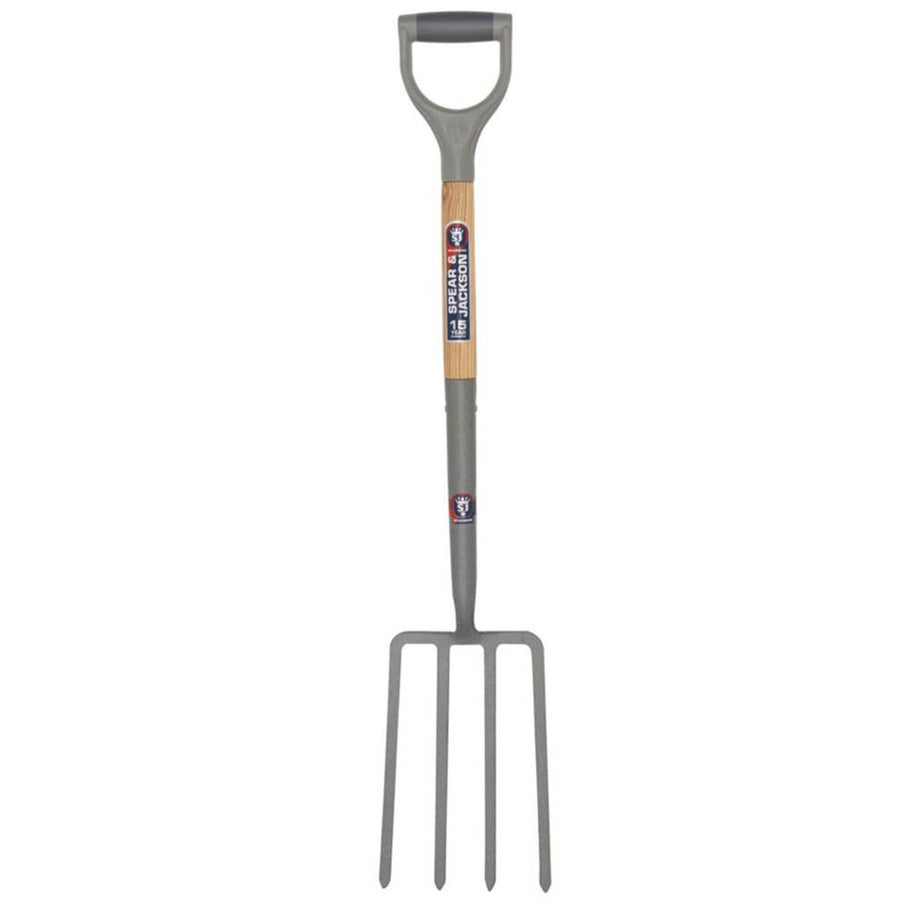 Spear & Jackson Digging Fork Forged Carbon Steel Suregrip Handle Durable - Image 1