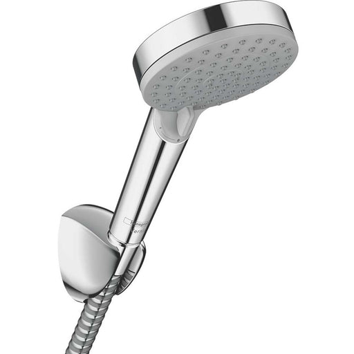 Shower Head Set Chrome 2-Spray Patterns Round Bathroom Modern Ergonomic - Image 1