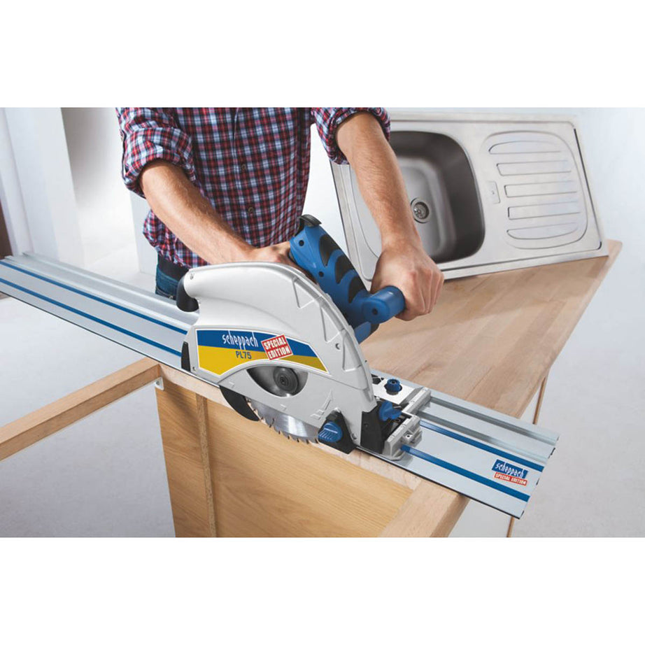 Scheppach Plunge Saw Electric PL75 Guide Rail Heavy Duty 210mm Portable 1600W - Image 5
