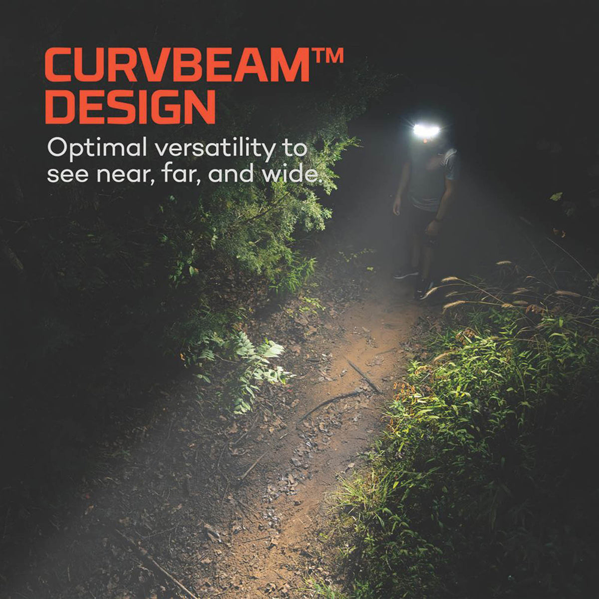 Nebo CurvBeam 600 Flex Rechargeable LED Headlamp Black 600lm - Image 2