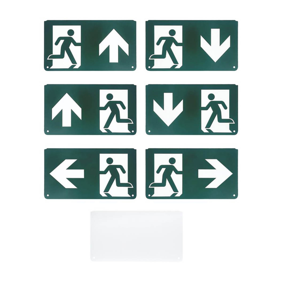 Lexco Emergency LED Exit Light Arrow Kit Maintained or Non-Maintained 2.2W 20lm - Image 1