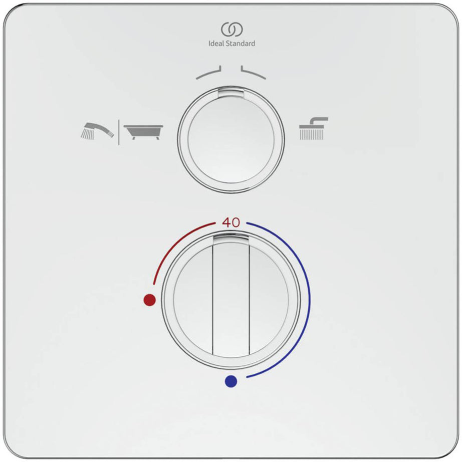 Ideal Standard Bath Shower Mixer Valve A5880 Brass Chrome Concealed Thermostatic - Image 2