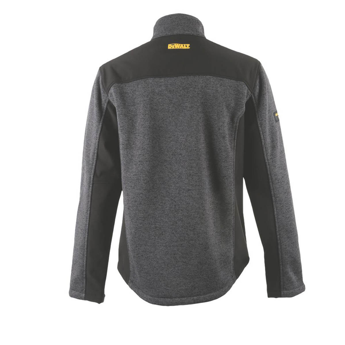 DEWALT Mens Work Fleece Jacket Grey Black Zipped Pockets X Large 49" Chest - Image 2
