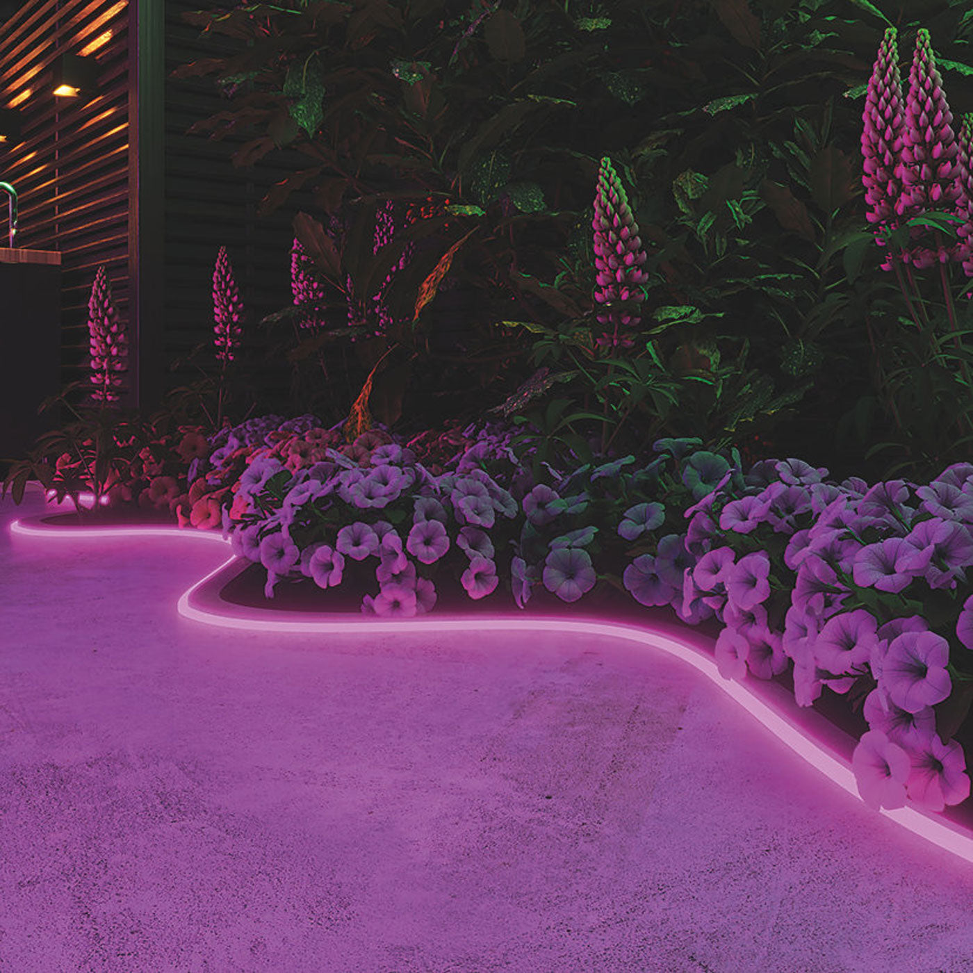 Outdoor LED Strip Light Smart RGBW Garden Colour Changing Dimmable 5M - Image 3