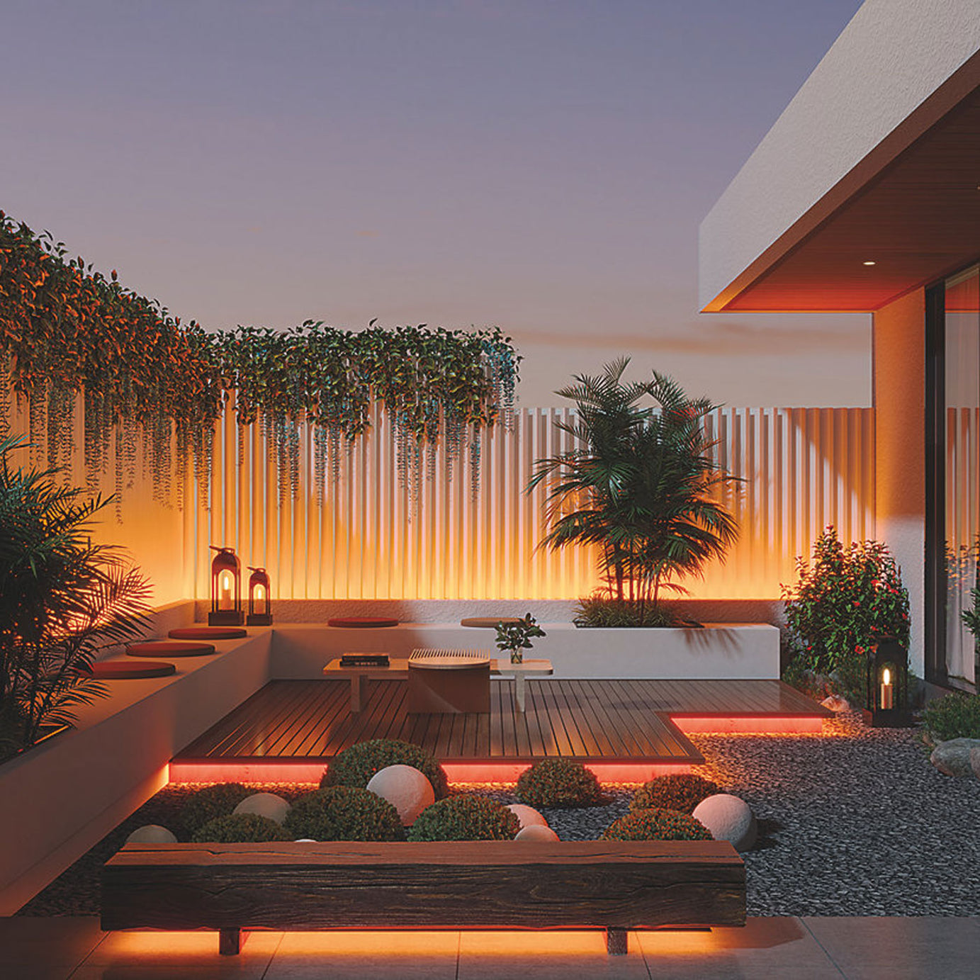 Outdoor LED Strip Light Smart RGBW Garden Colour Changing Dimmable 5M - Image 5