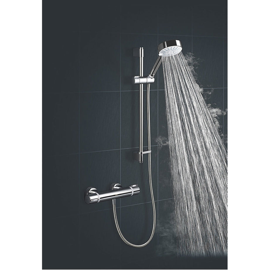 Mira Mixer Shower Thermostatic Atom EV Chrome Rear-Fed Exposed 4-Spray Pattern - Image 5