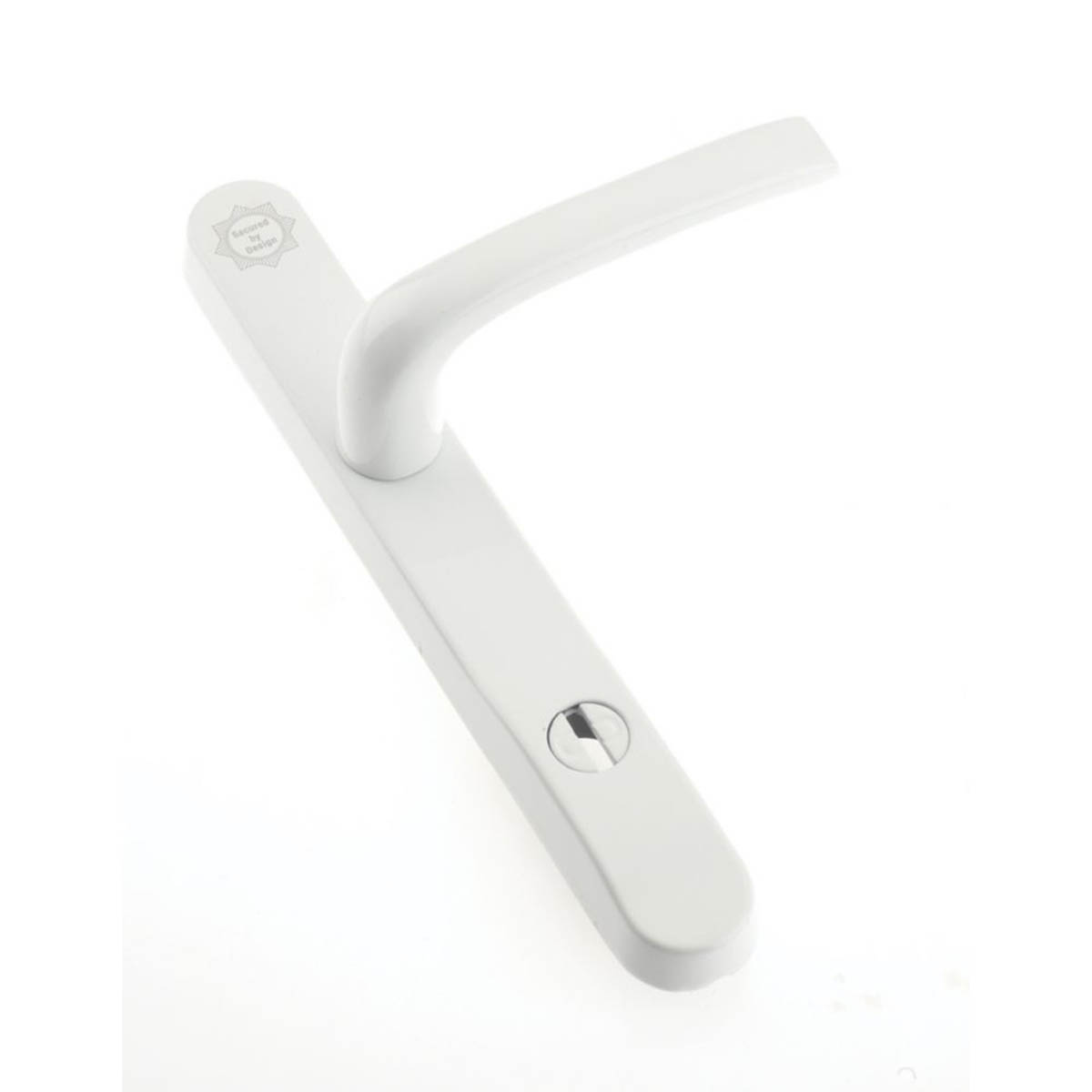 Mila Door Handle Pair External Type B Enhanced Security White Contemporary - Image 2