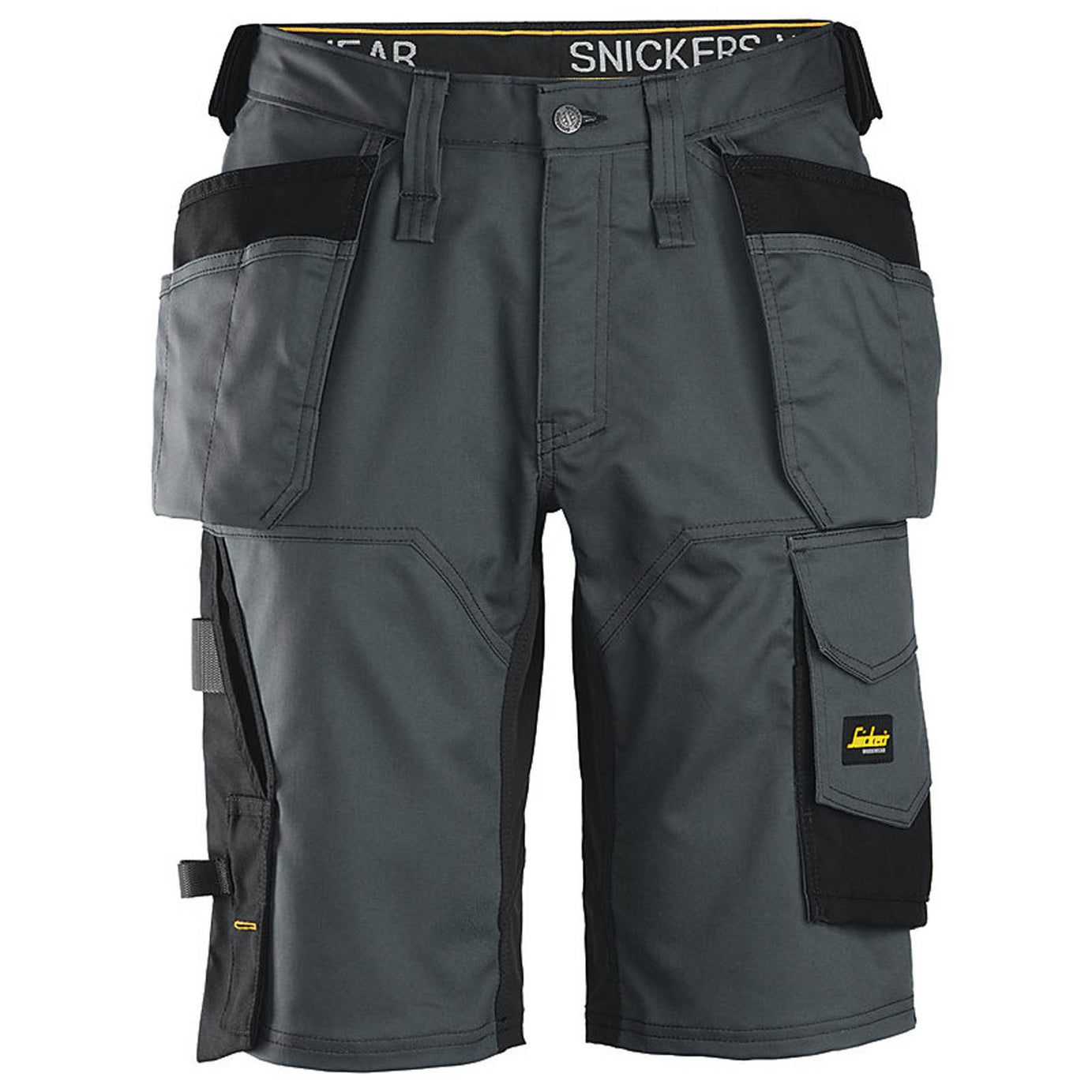 Snickers Work Shorts Mens Loose Fit Grey Black Stretch Multi Pockets Cargo 44W - Image 1