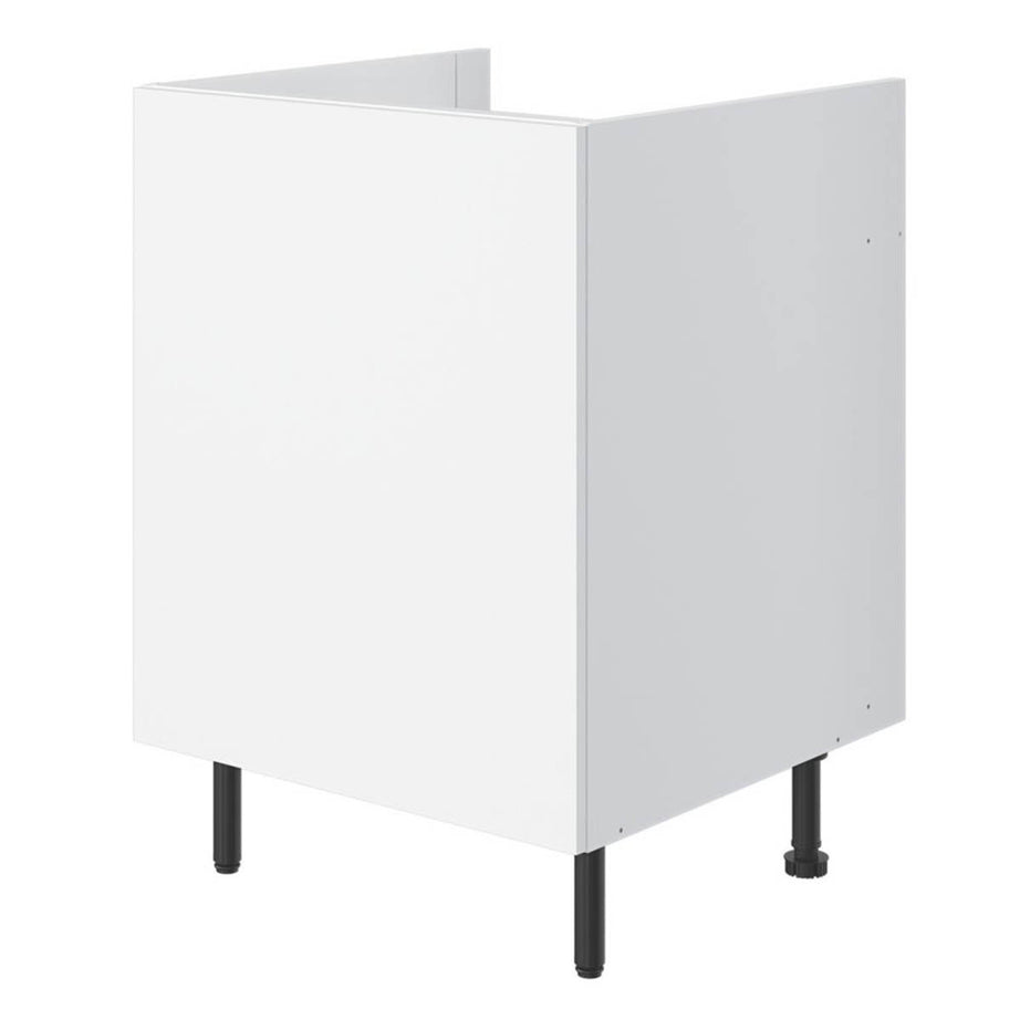 Kitchen Base Unit Cabinet Matt White 1 Door Storage Cupboard 60x59x86cm - Image 1