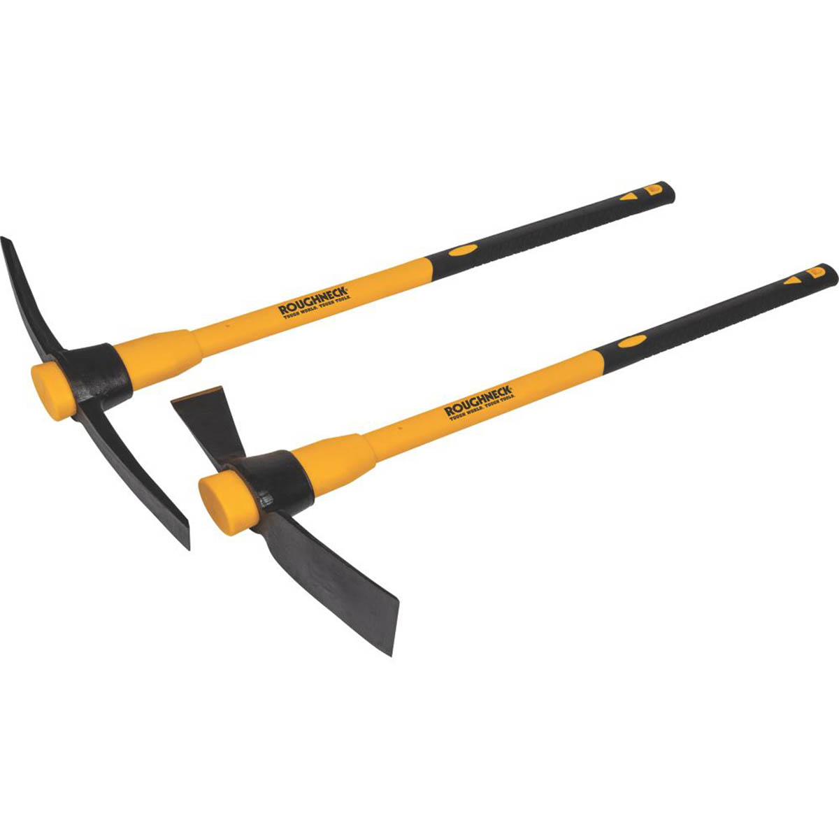Roughneck Mattock Pick 5lb Forged Steel Head Fibreglass Handle Twin Pack 36in - Image 1