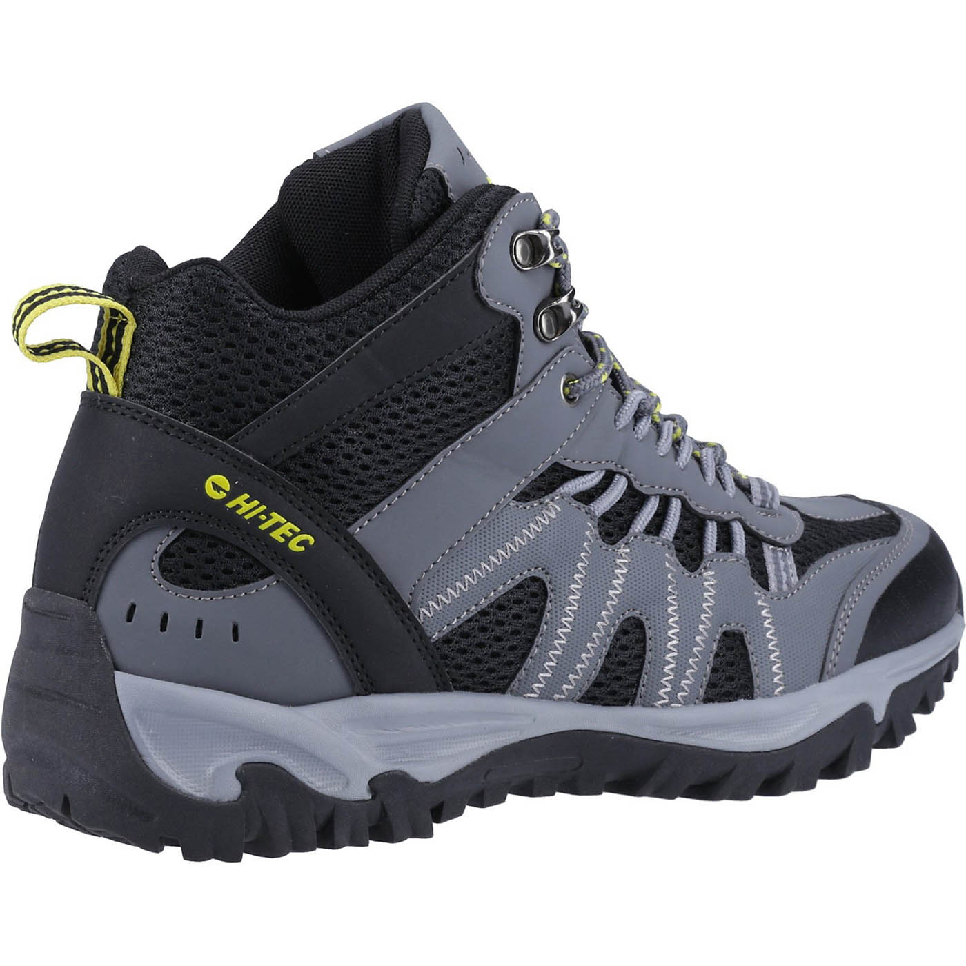 Hi-Tec Mens Hiking Boots Jaguar Ankle Waterproof Graphite Black Comfort Size 13 - Image 3