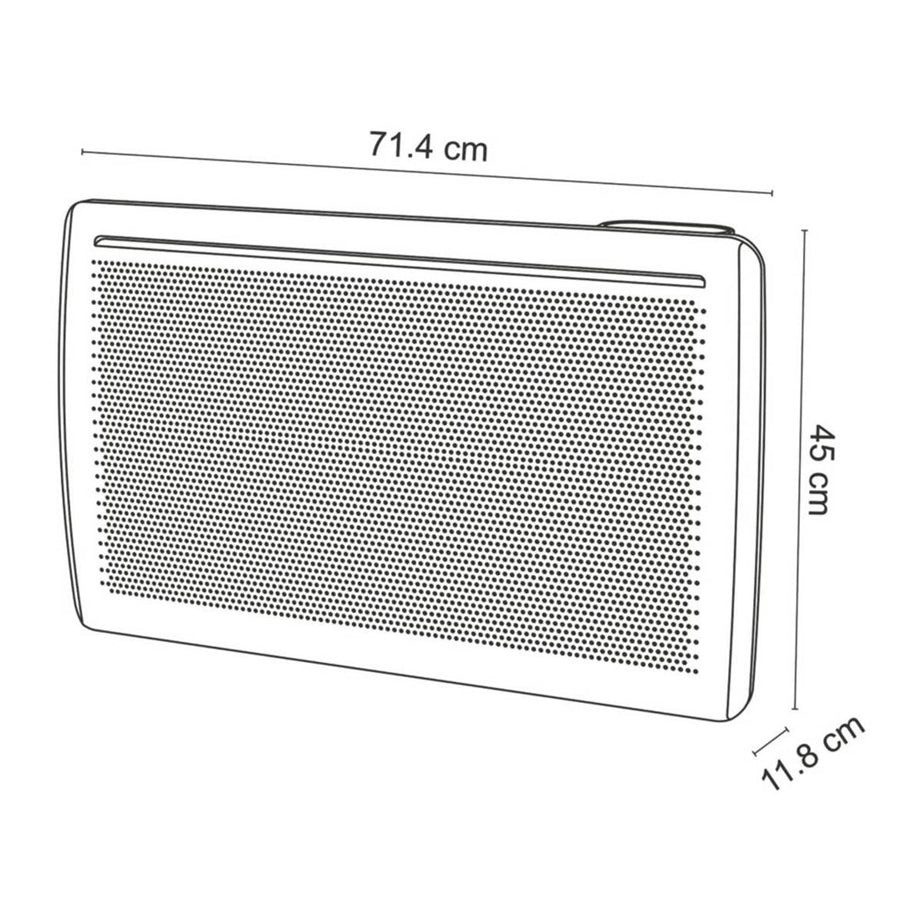 Blyss Radiant Panel Heater Electric White Curved Wall Mounted Programmable 1500W - Image 5