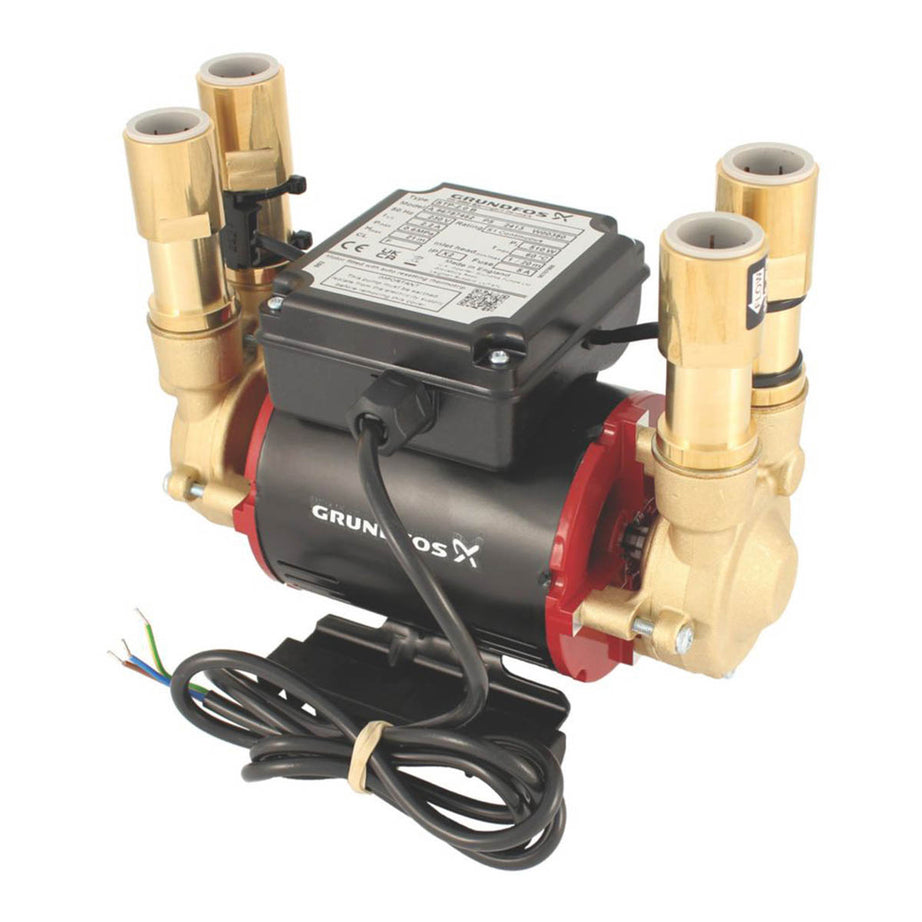 Grundfos Shower Pump STP-2.0 B Regenerative Twin Positive Head Durable 2.0bar - Image 3