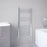 Bathroom Towel Rail Radiator Vertical Chrome Central Heating 1020BTU 100x50cm - Image 3
