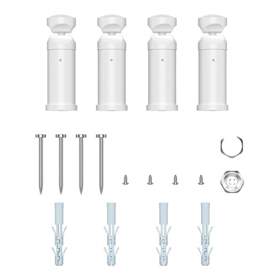 Flomasta Towel Rail Radiator White Curved Warmer Gloss 1200mm x 450mm 1672BTU - Image 6