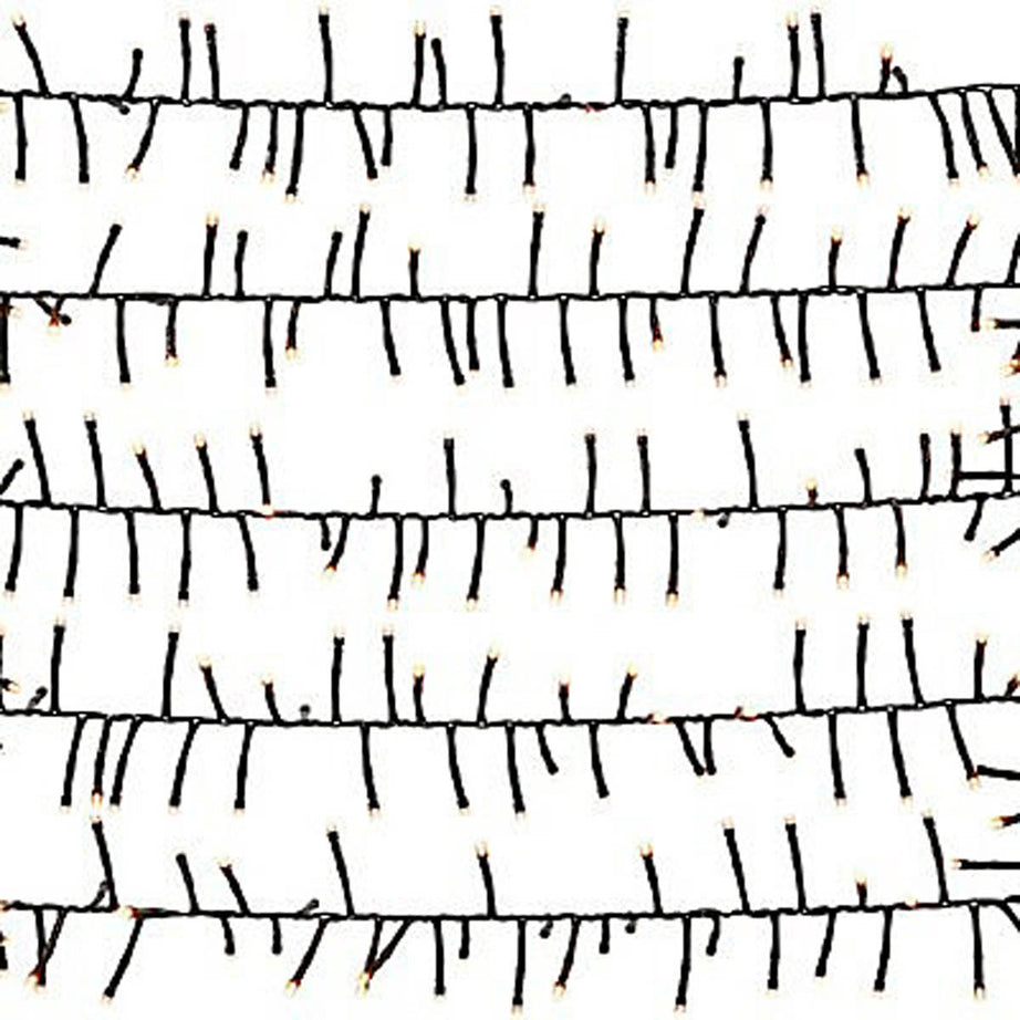 LED Christmas String Lights 2000 Warm White Cluster Timer Indoor Outdoor Home - Image 2