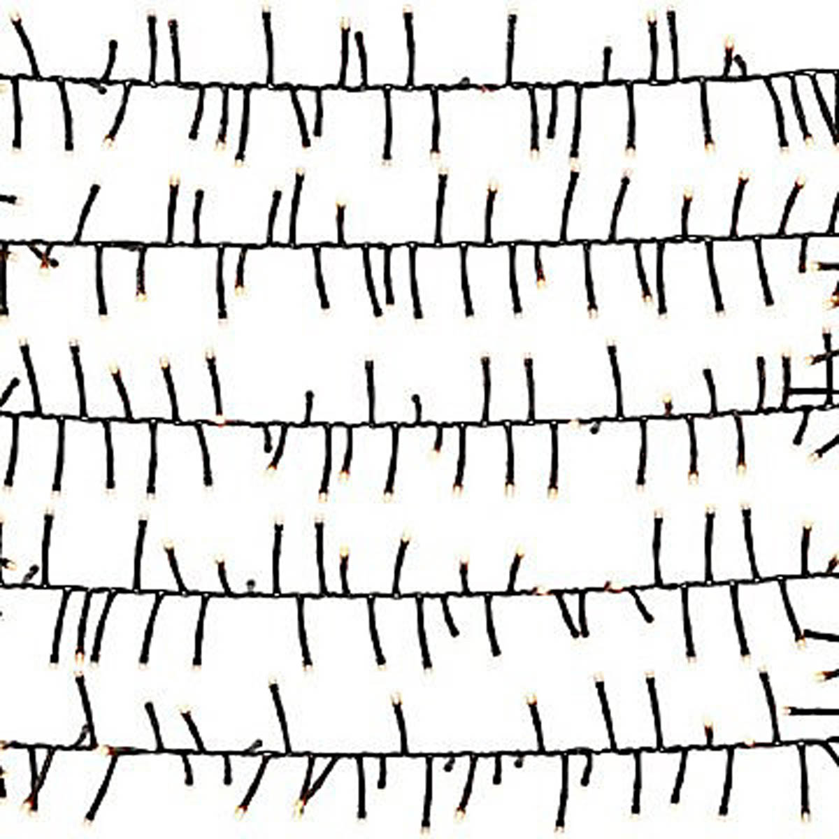 LED Christmas String Lights 2000 Warm White Cluster Timer Indoor Outdoor Home - Image 2