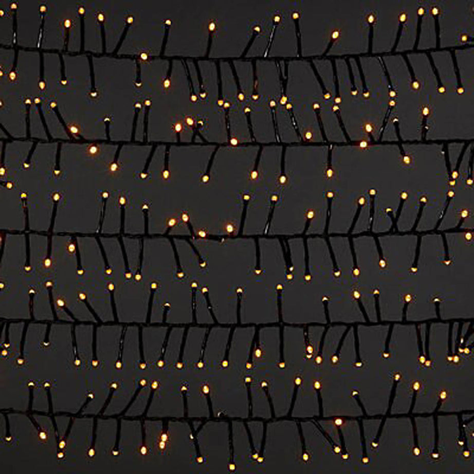 LED Christmas String Lights 2000 Warm White Cluster Timer Indoor Outdoor Home - Image 3